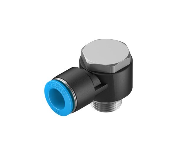 QSLV-G3/8-12 Угловой штуцер с цанговым зажимом и резьбой