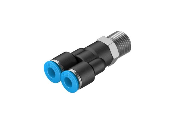 QSY-1/4-6 Y-образное соединение с цанговым зажимом и резьбой