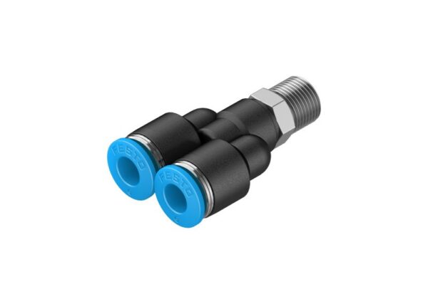 QSY-1/8-6 Y-образное соединение с цанговым зажимом и резьбой