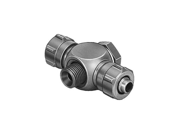 TCK-1/4-PK-4 Тройник с накидной гайкой
