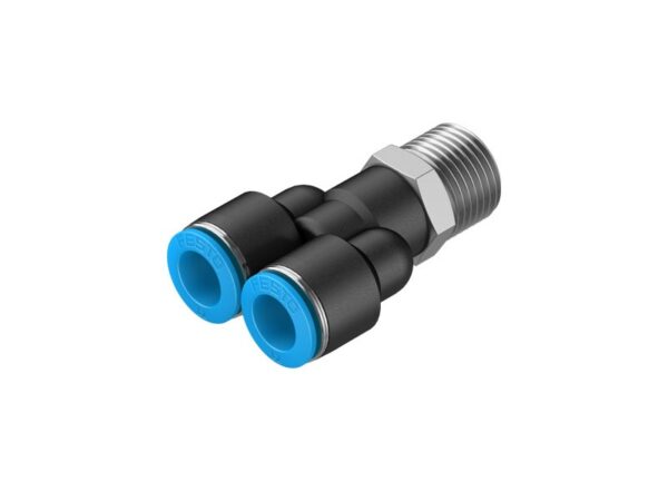 QSY-1/2-12 Y-образное соединение с цанговым зажимом и резьбой