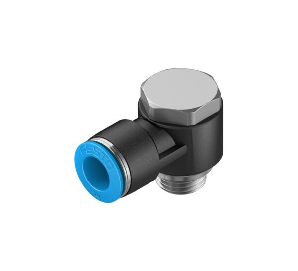 QSLV-G1/4-10 Угловой штуцер с цанговым зажимом и резьбой