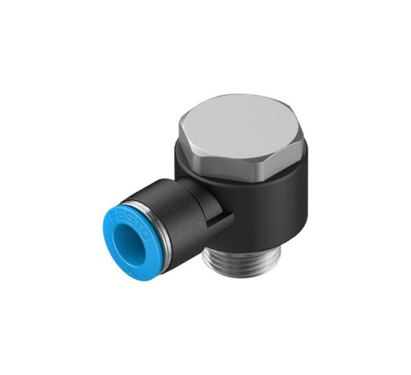 QSLV-G3/8-10 Угловой штуцер с цанговым зажимом и резьбой