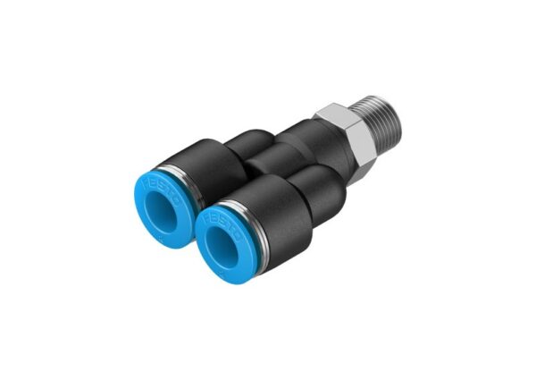 QSY-1/8-8 Y-образное соединение с цанговым зажимом и резьбой