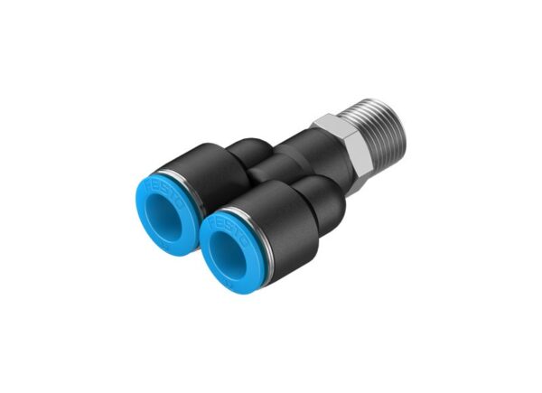 QSY-3/8-12 Y-образное соединение с цанговым зажимом и резьбой