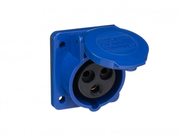 Розетка для скрытой проводки 413 2Р+РЕ 16А 220В IP44 РЩ-102 DEKraft