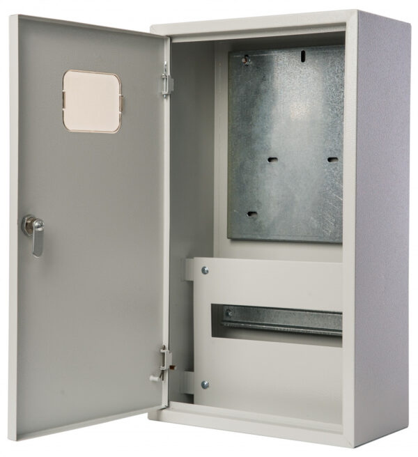Корпус мет. учетный нав. 520х300х160, 3-фазный, 12 мод., IP31, ЩРУН-3/12 DEKraft