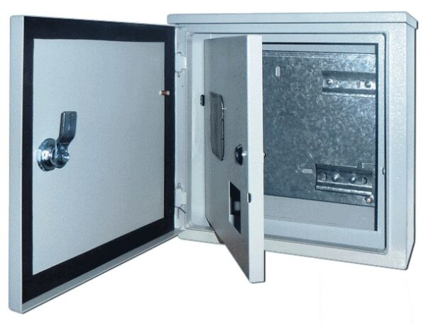 Корпус мет. учетный нав. 300х310х150, 1-фазный, 12 мод., IP54, ЩРУН-1/12 DEKraft