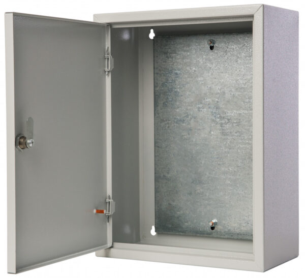 Корпус мет. нав. с монт. панелью, 400х300х155, IP31, ЩМП-04 DEKraft