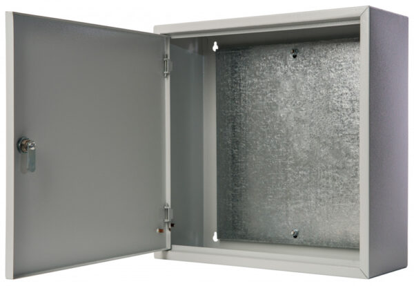Корпус мет. нав. с монт. панелью, 400х400х155, IP31, ЩМП-05 DEKraft