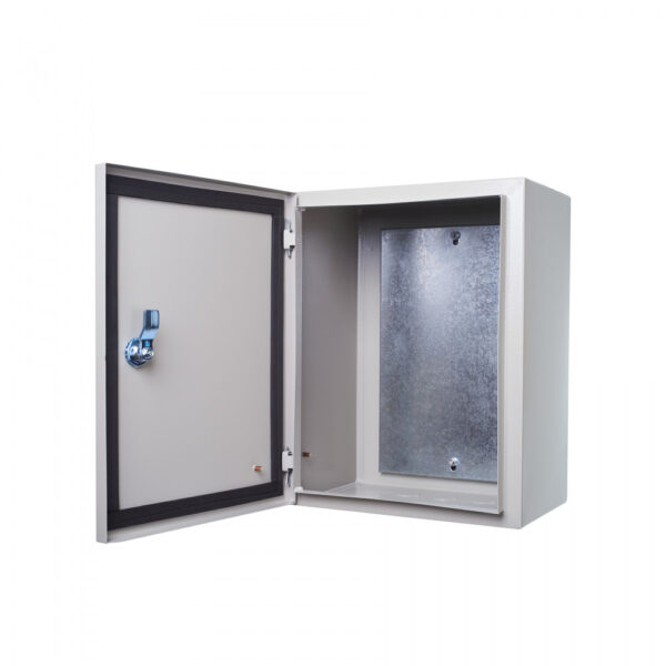 Корпус мет. нав. с монт. панелью, 395х310х220, IP54, ЩРНМ-1 DEKraft