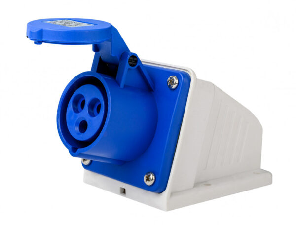 Розетка стац. 2Р+РЕ 32А 220В IP44 РС-103