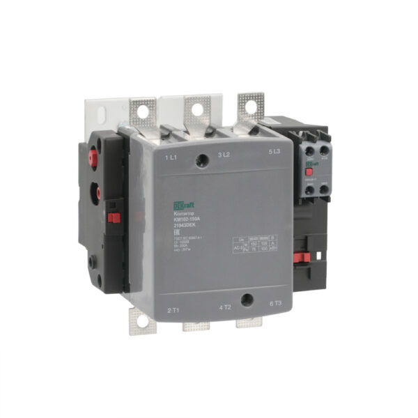 Контактор 150А 220В_АС АС3_ АС4 1НО+1НЗ КМ-102